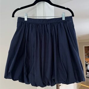 Anthropologie Navy Bubble Mini Skirt - Size M